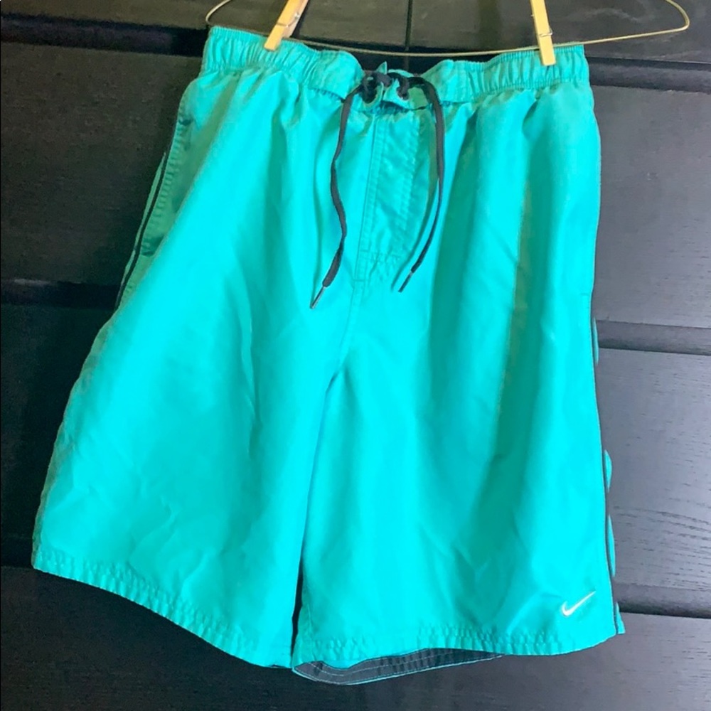 Nike Tiffany’s Green/Blue Swim Trunk Mens Medium